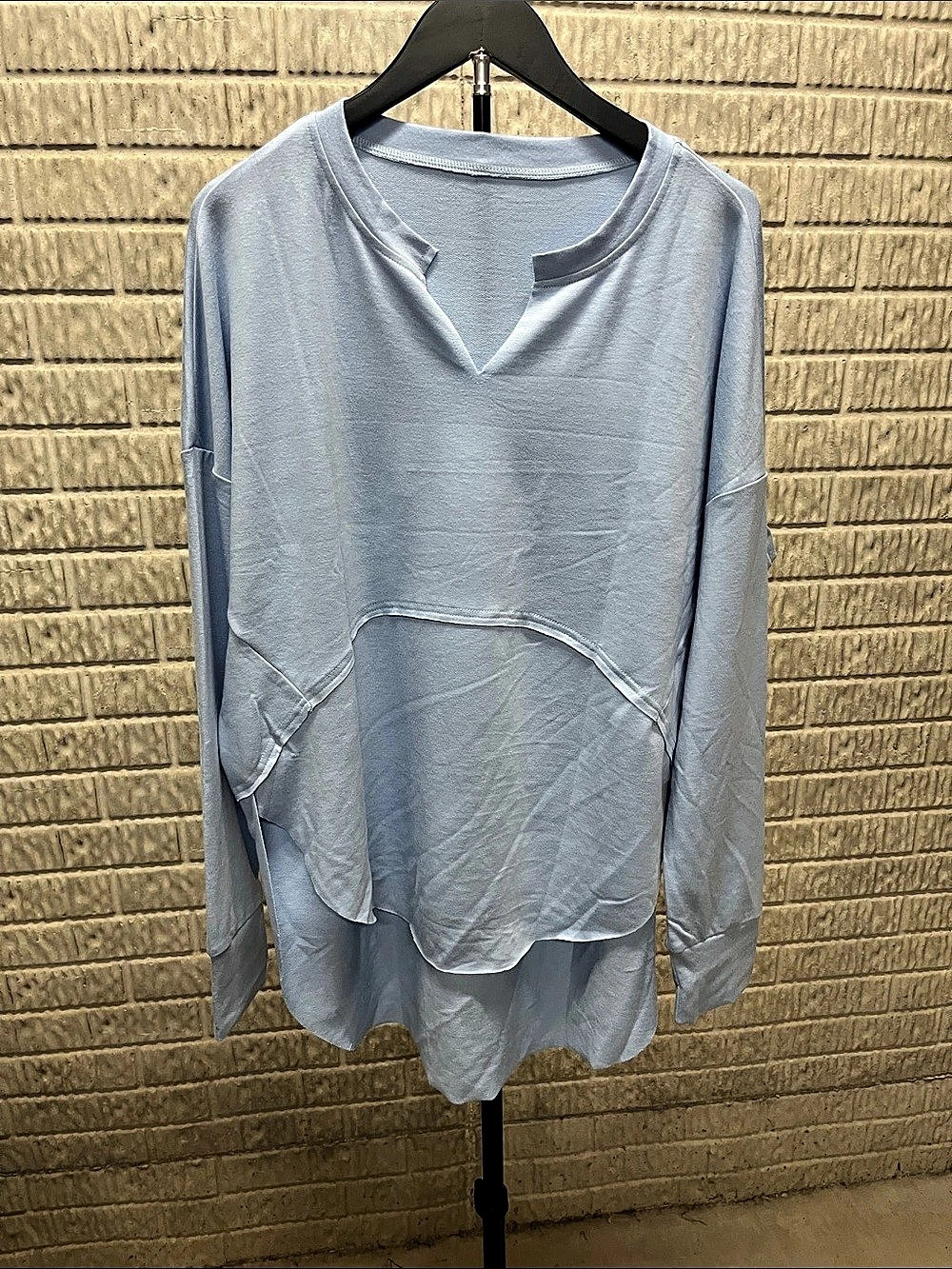 Blue Long Sleeve Tunic Size Large